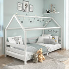 Cama Montessoriana Madeira Maciça Casa Com Estrado Fina - Bra