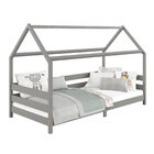 Cama Montessoriana Madeira Maciça Casa Com Estrado Fina - Cin