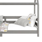 Cama Montessoriana Madeira Maciça Casa Com Estrado Fina - Cin