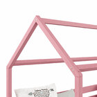 Cama Montessoriana Madeira Maciça Casa Com Estrado Fina - Rosa