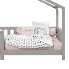 Cama Montessoriana Madeira Maciça Casa Com Estrado Lisan - Ci