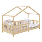 Cama Montessoriana Madeira Maciça Casa Com Estrado Lisan - Na