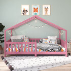 Cama Montessoriana Madeira Maciça Casa Com Estrado Lisan - Ro