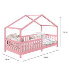 Cama Montessoriana Madeira Maciça Casa Com Estrado Lisan - Ro