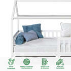 Cama Montessoriana Madeira Maciça Casa Com Estrado Nuna - Bra