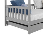 Cama Montessoriana Madeira Maciça Casa Com Estrado Nuna - Cin