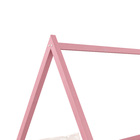 Cama Montessoriana Madeira Maciça Casa Estrado Sila - Rosa