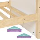 Cama Montessoriana Reversível Telhado Completo Casinha Garde