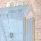 Cama Montessoriana Solteiro Branco Com Voal Azul Jhulia Dival