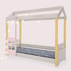 Cama Montessoriana Solteiro Com Led Laura Rosa