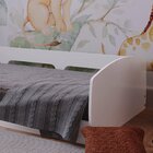 Cama Montessoriana Solteiro Jardim Com Protecao  Branco