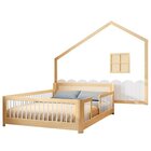 Cama Montessoriana Wave Casal E Moldura Com Led Casatema Made