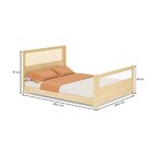 Cama Montessoriana Wave Casal E Moldura Com Led Casatema Made