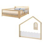 Cama Montessoriana Wave Casal E Moldura Com Led New Garden Ca