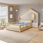 Cama Montessoriana Wave Casal E Moldura Com Led New Garden Ca