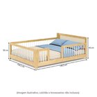 Cama Montessoriana Wave Casal E Moldura Com Led New Garden Ca