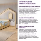 Cama Montessoriana Wave Casal E Moldura Com Led New Garden Ca