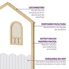 Cama Montessoriana Wave Casal E Moldura Com Led New Garden Ca