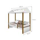 Cama Montessoriano Infantil Sara Branca E Mel