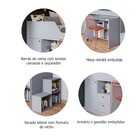 Cama Multifunção 1 Porta 2 Gavetas Com Escrivaninha E Escada