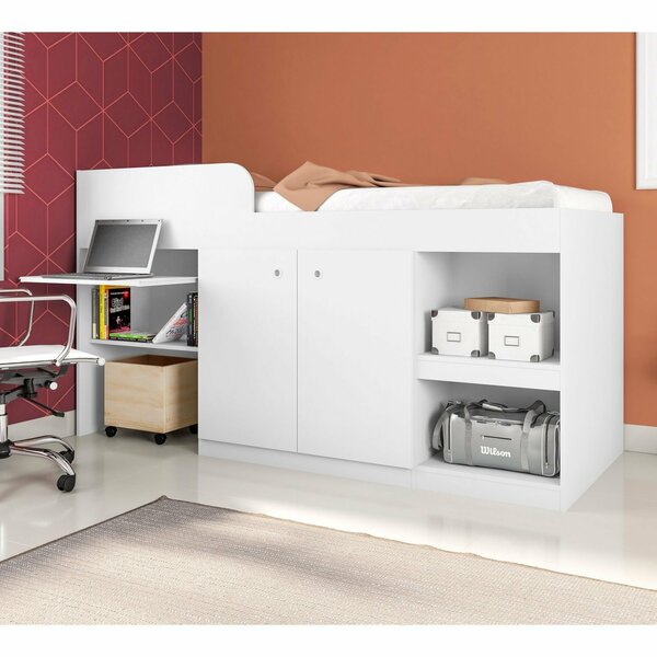 Cama Multifuncional Com Escrivaninha Juvenille Art In Móveis