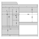 Cama Multifuncional Com Roupeiro E Escrivaninha Logan Politor