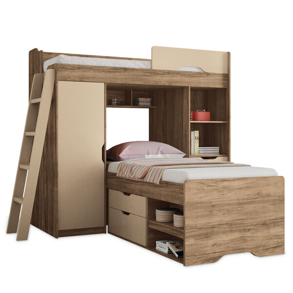 Cama Multifuncional Conect + Cama Com Gavetas Atacama/capucci