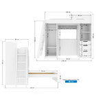 Cama Multifuncional Conect + Cama Juvenil Branco