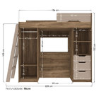 Cama Multifuncional Conect Com Escrivaninha Atacama/capuccino