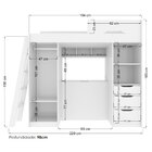 Cama Multifuncional Conect Com Escrivaninha Branco