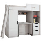 Cama Multifuncional Conect Com Escrivaninha Branco