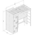 Cama Multifuncional Dual Side Solteiro Com Roupeiro E Escriva