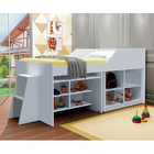 Cama Multifuncional Solteiro Com Mesa Utah Branco