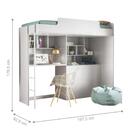 Cama Multifuncional Solteiro Ottawa Branco