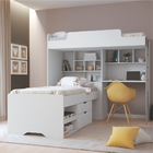Cama Multiuso Vitória E Cama Oeste Com Gavetas Branco