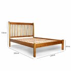 Cama Napoli 1,40 - 100% Madeira Maciça Mogno Mel