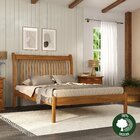 Cama Napoli 90 - 100% Madeira Maciça Mogno Mel