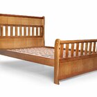 Cama Nathalia King - 100% Madeira Maciça Mogno Mel