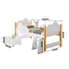 Cama Nuvem Infantil Branco Maia Divaloto