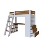 Cama Office Adulto Multifuncional Com 6 Gavetas E Escrivaninh