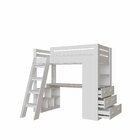 Cama Office Infantil Multifuncional Com 6 Gavetas E Escrivani