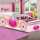 Cama Palermo Solteiro Rosa Com Colchão