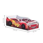 Cama Palermo Solteiro Vermelho Com Colchão