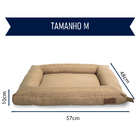 Cama para Cachorro Flat Caqui M Fábrica Pet