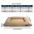 Cama para Cachorro Flat Caqui M Fábrica Pet