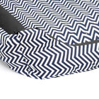 Cama Para Cachorro Impermeável Preta Chevron Grande 50cm X 50