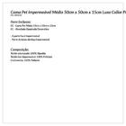 Cama Para Cachorro Impermeável Preta Chevron Grande 50cm X 50