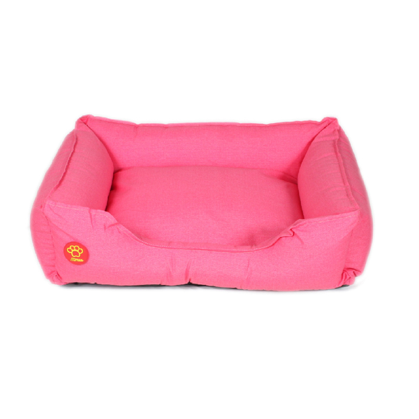 Cama Para Cachorro M 60x50 Rosa Resistente E Durável