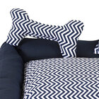 Cama Para Cachorro Ou Gato Estampada Preta 40cm X 40cm X 15cm