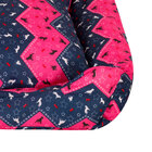 Cama Para Cachorro Ou Gato Estampada Rosa 50cm X 50cm X 15cm